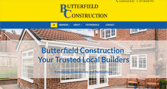 Desktop Screenshot of butterfieldconstruction.co.uk